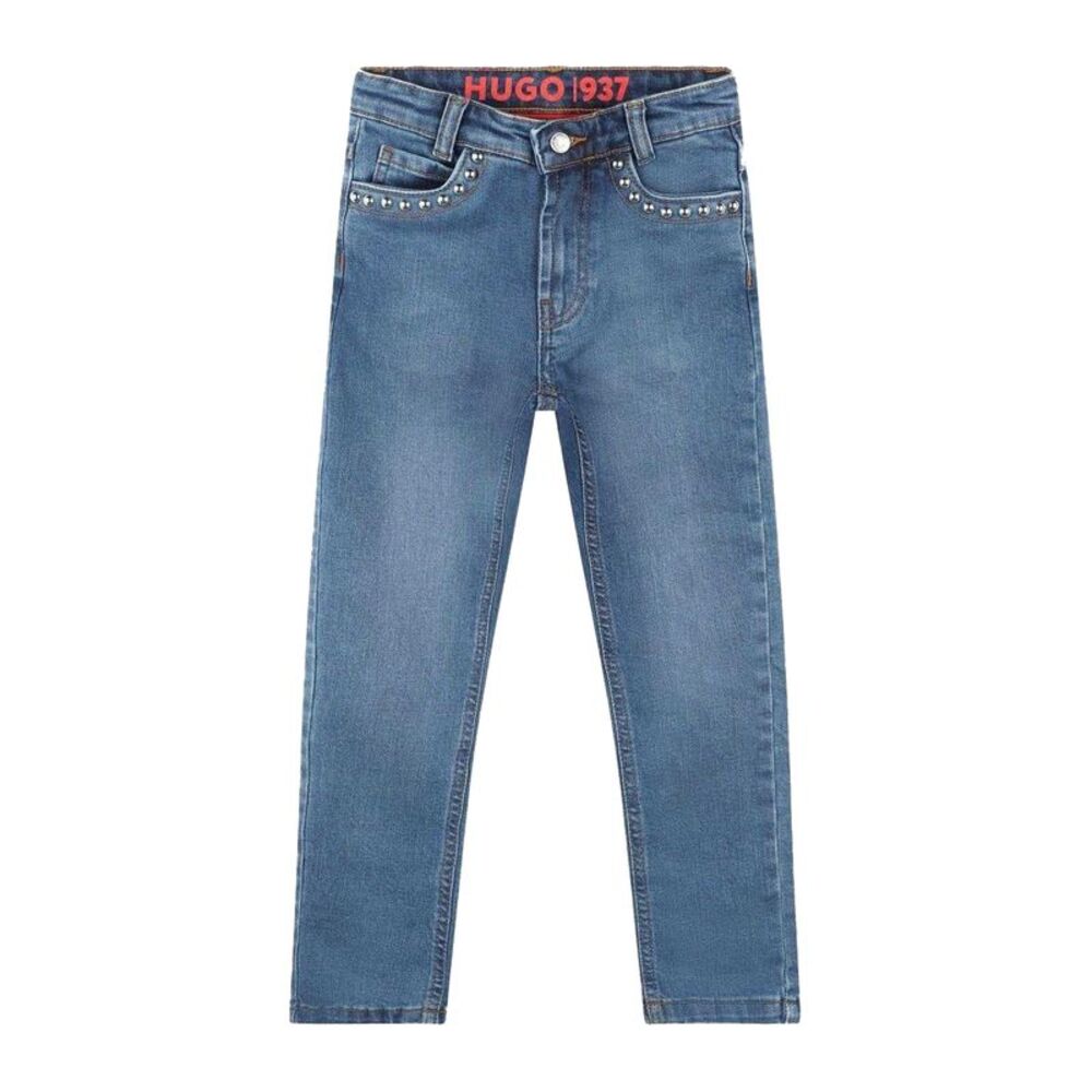 Hugo Boys Denim Plain Jeans / Blue Denim